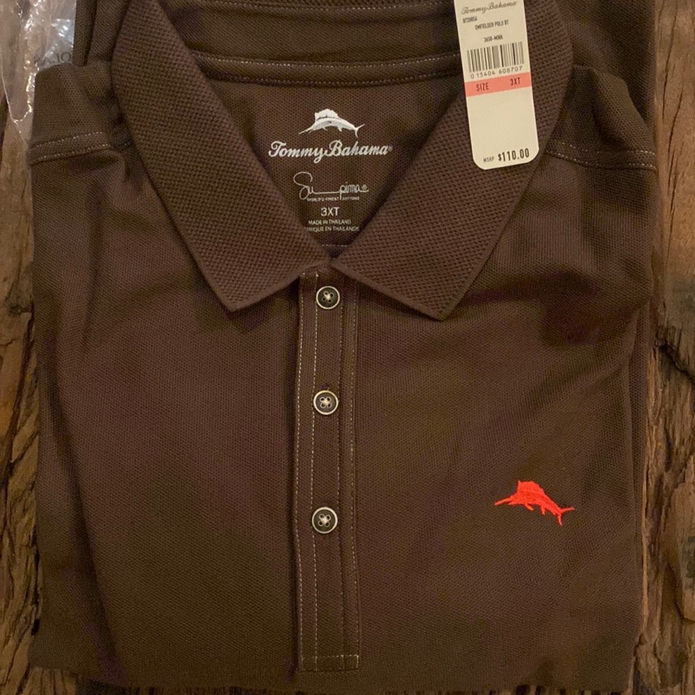 Brown Mens 30xt short sleeve polo shirt